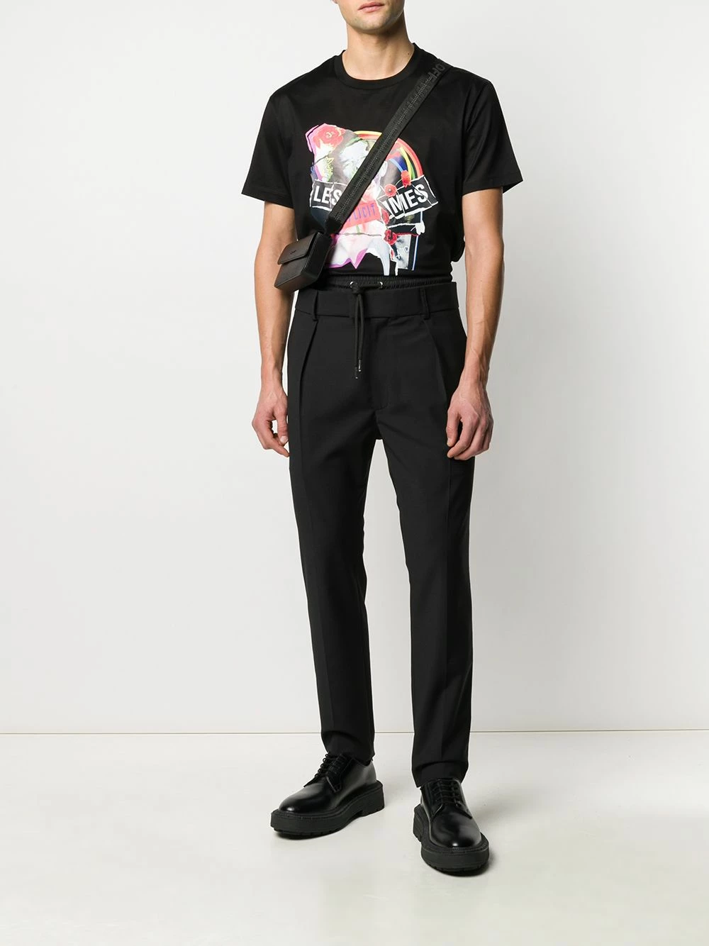 Les Hommes High waisted tapered trousers regular-fit & straight leg pants of men 2 Les Hommes high-waisted tapered trousers