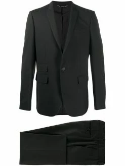 Les Hommes multi-pocket single-breasted suit