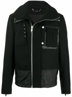 Les Hommes panelled high-neck jacket