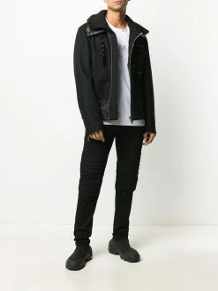 Les Hommes panelled high-neck jacket