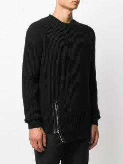 Les Hommes ribbed knit asymmetric jumper