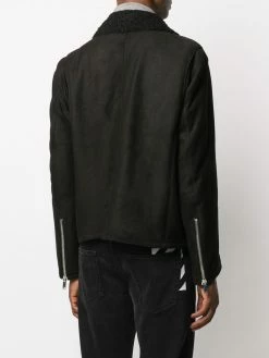 Les Hommes suede biker jacket