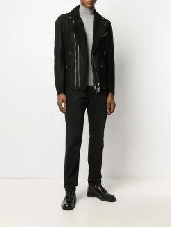 Les Hommes suede biker jacket