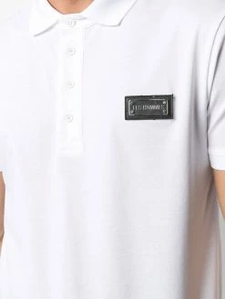 Les Hommes logo patch polo shirt