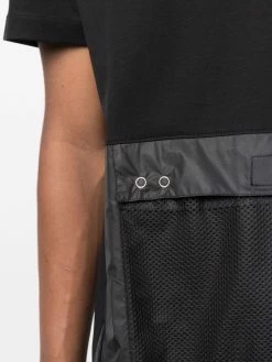 Les Hommes tonal tape cotton T-shirt