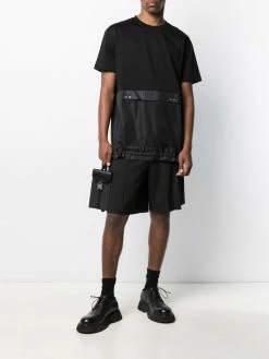 Les Hommes tonal tape cotton T-shirt