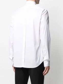 Les Hommes long-sleeved panelled shirt