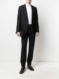 Les Hommes long-sleeved panelled shirt