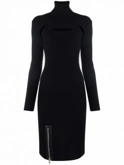 Les Hommes cut-out zip-detail dress