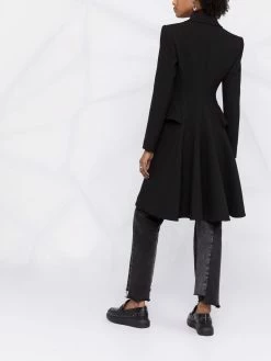 Les Hommes Flared hem zip up coat single breasted coats of women 11 Les Hommes flared-hem zip-up coat