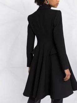 Les Hommes Flared hem zip up coat single breasted coats of women 10 Les Hommes flared-hem zip-up coat