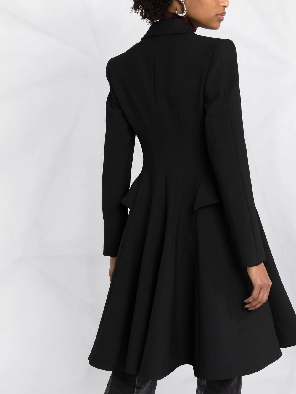 Les Hommes Flared hem zip up coat single breasted coats of women 5 Les Hommes flared-hem zip-up coat