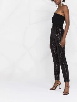 Les Hommes stretch-fit sequin embellished trousers