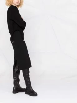 Les Hommes rear slit pencil skirt