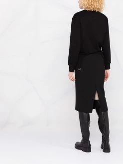 Les Hommes rear slit pencil skirt