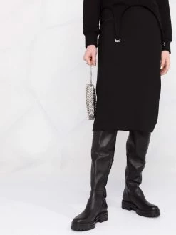 Les Hommes rear slit pencil skirt