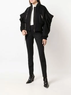Les Hommes exaggerated-sleeve bomber jacket