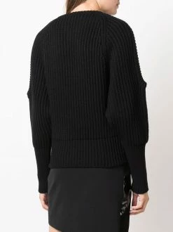 Les Hommes cut-out knitted jumper