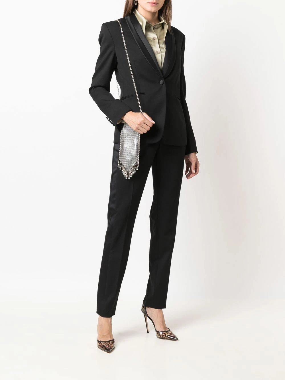Les Hommes Side stripe virgin wool suit trouser suits of women 2 Les Hommes side-stripe virgin wool suit