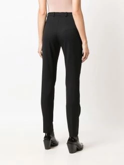 Les Hommes slim-cut virgin wool trousers