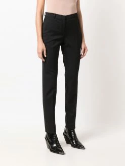 Les Hommes slim-cut virgin wool trousers