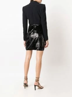 Les Hommes blazer wrap-skirt layered dress