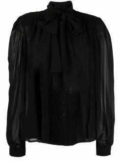 Les Hommes pussy-bow neck blouse