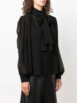 Les Hommes pussy-bow neck blouse