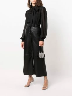 Les Hommes pussy-bow neck blouse