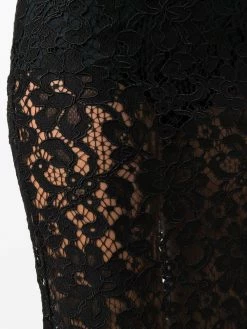 Les Hommes floral lace pencil skirt