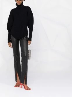 Les Hommes puff-sleeve knitted jumper