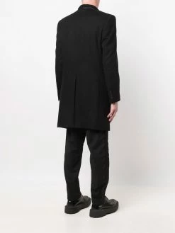 Les Hommes layered-lapel coat