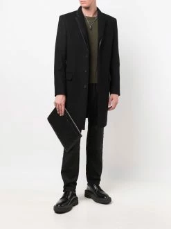 Les Hommes layered-lapel coat