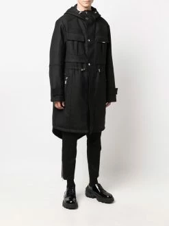 Les Hommes drawstring-waist trench coat
