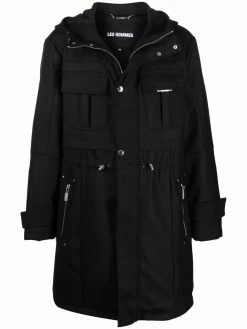 Les Hommes drawstring-waist trench coat