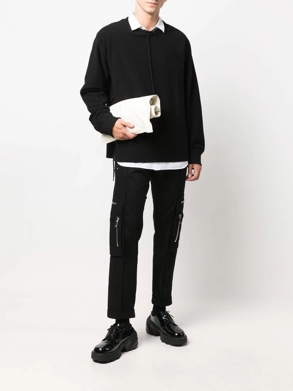 Les Hommes Zip pocket straight leg trousers regular-fit & straight leg pants of men 2 Les Hommes zip-pocket straight-leg trousers