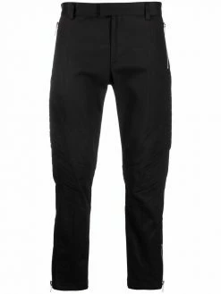 Les Hommes ribbed-panel straight-leg trousers