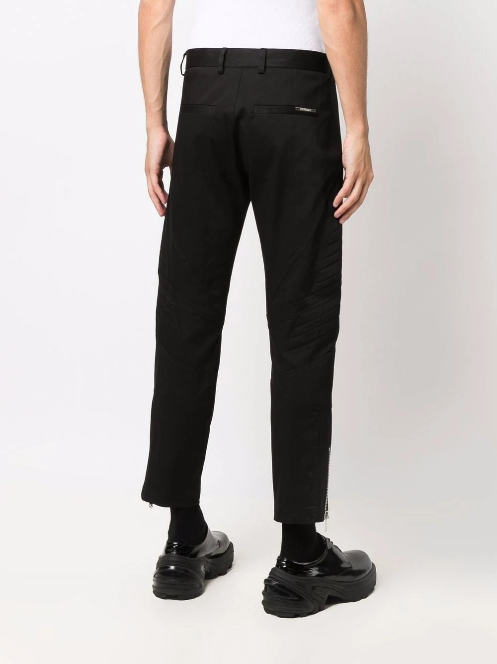 Les Hommes Ribbed panel straight leg trousers regular-fit & straight leg pants of men 4 Les Hommes ribbed-panel straight-leg trousers