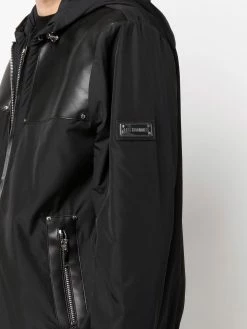 Les Hommes tonal contrast-panel zipped jacket