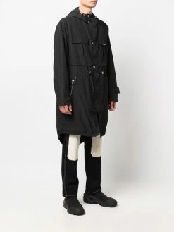 Les Hommes hooded long-sleeved parka