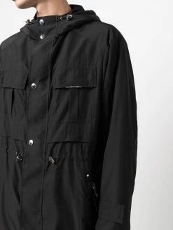 Les Hommes hooded long-sleeved parka