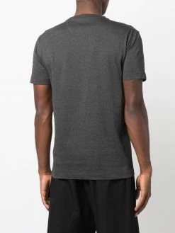 Les Hommes chest logo-plaque T-shirt