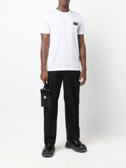 Les Hommes chest logo-patch T-shirt