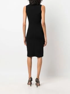 Les Hommes zip-detailed fitted dress