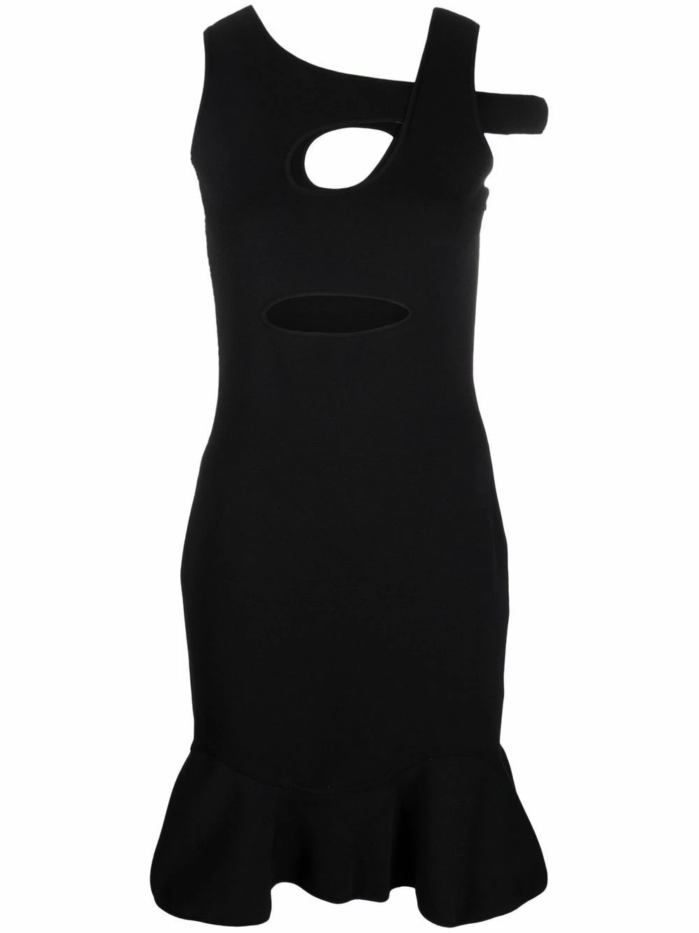 Les Hommes Cut out sleeveless peplum dress cocktail & party dresses of women 1 Les Hommes cut-out sleeveless peplum dress