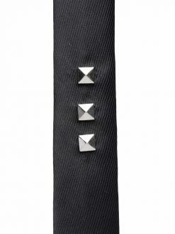 Les Hommes spike-stud detail tie