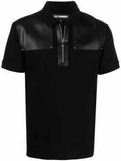 Les Hommes contrasting panel polo shirt