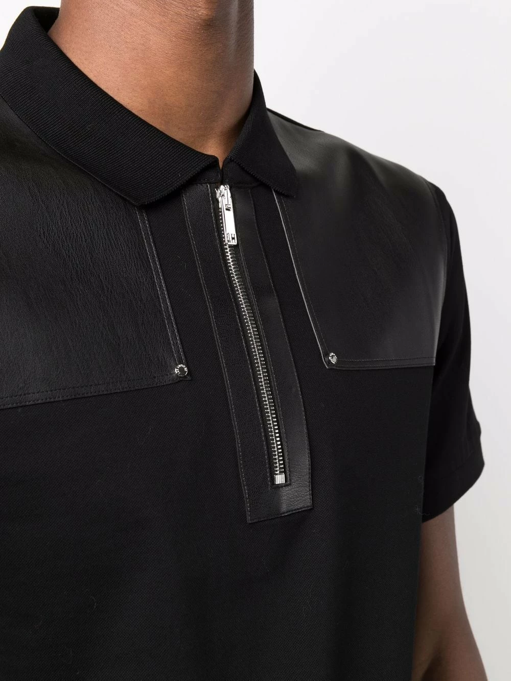 Les Hommes Contrasting panel polo shirt polo shirts of men 5 Les Hommes contrasting panel polo shirt