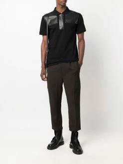 Les Hommes contrasting panel polo shirt