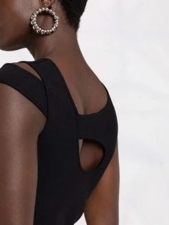 Les Hommes asymmetric knitted top